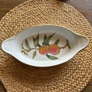 Royal Worcester Vintage Fruit Design Ceramic Dish